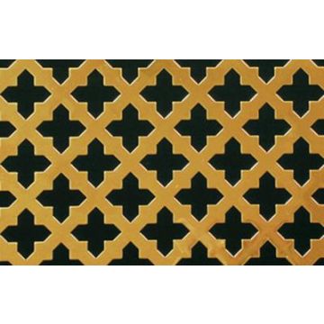 Crossed Sword Perforated Grille - Brass