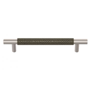 Shagreen Cabinet Pull 168 mm with Silver Bronze Grip