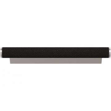 Shagreen Scroll Cabinet Pull 155 mm with Black Bronze Grip