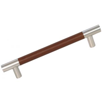 Recessed Leather Bar Handle 167 mm