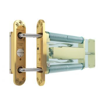Powermatic Concealed Door Closer Max. Door Weight 80kg  Polished Brass Lacquered