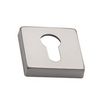 Square Euro Profile Escutcheon 51 mm Satin Chrome Plate