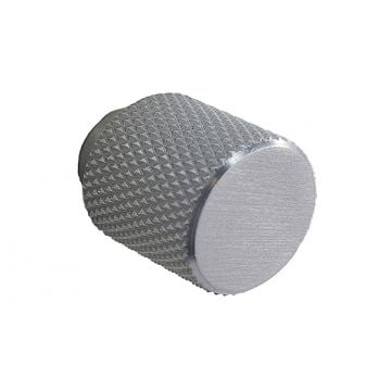 Knurled Cupboard Knob 20 mm Satin Stainless Finish