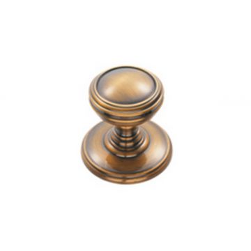 Ringed Cupboard Knob 25 mm Florentine Bronze