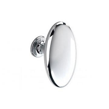 Large Oval Cupboard Knob 63 mm Satin Stainless Finish