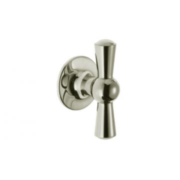 Crossed Cupboard Knob 55 mm Polished Brass Lacquered