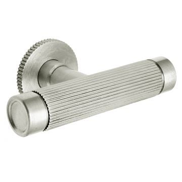 Shelgate 61 mm T-Pull Cabinet Handle with Plain Ends and Rose 