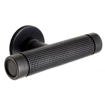 Dulka 61 mm T-Pull Cabinet Handle with Plain Ends and Rose (Ebony Bronze)