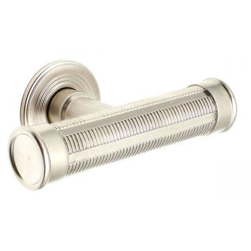 Montholme 61 mm T-Pull Cabinet Handle with Ringed Ends and Rose 