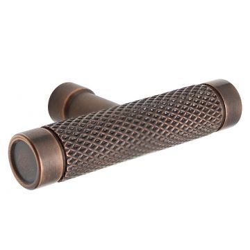 Rainham 61 mm T-Pull Cabinet Handle with Plain Ends (Polished Nickel Plate)