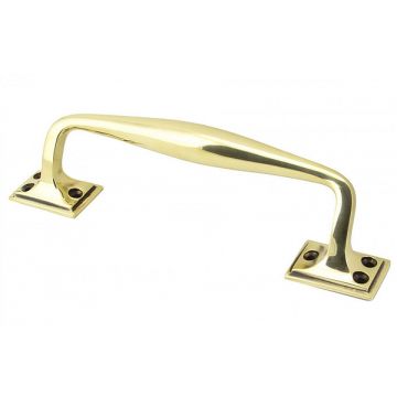 Pull Handle Face Fix 230 mm Aged Brass Unlacquered