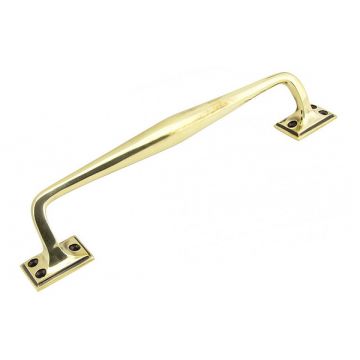 Pull Handle Face Fix 298 mm Aged Brass Unlacquered