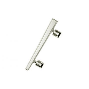Left Hand Art Deco Pull Handle 300 mm Polished Brass Lacquered