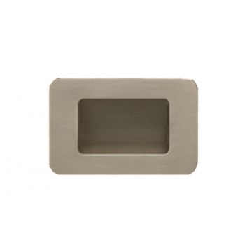 Flush Inset Handle 64 x 52 mm Polished Chrome Plate