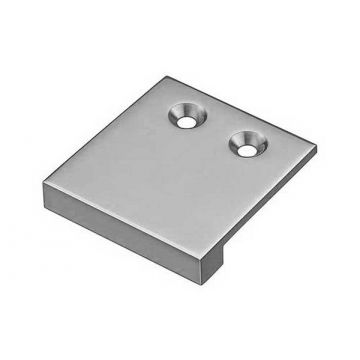 Cube Lip Edge Pull Handle 50 x 50 mm (Polished Nickel Plate)