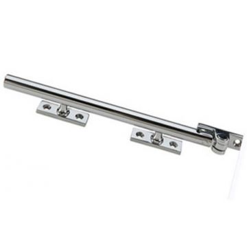 Round Bar Casement Window Stay 203 mm Polished Chrome Plate