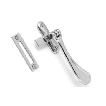 Spoon Mortice Plate Fastener Weatherseal Variant Satin Chrome Plate