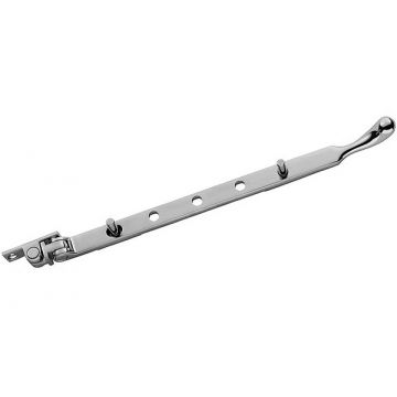 Pear Casement Stay 305 mm Polished Nickel Plate