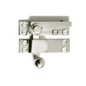 Ball Arm Sash Window Fastener 70 mm Polished Brass Lacquered