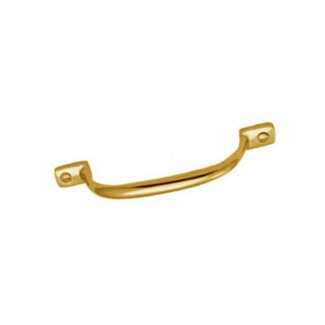 Sash Window Pull Handle 102 mm Polished Brass Lacquered
