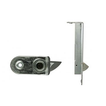 Automatic Flush Bolt 160 x 20 mm for Left Hung Door Bright Zinc