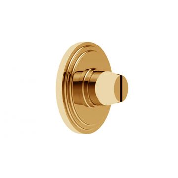 Stepped Bathroom Coin Release Concealed Fix Polished Brass Lacquered