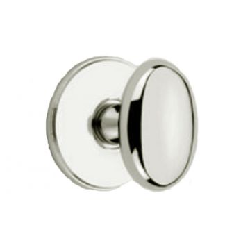 Thumb Turn 32 mm Concealed Stepped Edge Rose Polished Brass Lacquered