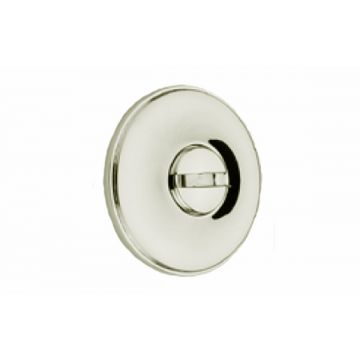 Emergency Coin Release 32mm Concealed Stepped Edge Rose Polished Nickel Plate