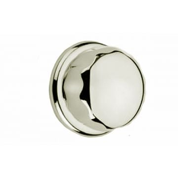 Crown Thumb Turn 32 mm Concealed Round Edge Rose Polished Brass Lacquered