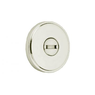 Emergency Coin Release 32mm Concealed Flat Top Stepped Edge Rose Satin Nickel Plate