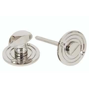 Bathroom Privacy Thumbturn and Coin Release 50 mm Polished Nickel Plate