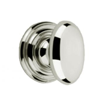 Thumb Turn 38 mm Concealed Ridged Rose Polished Brass Lacquered