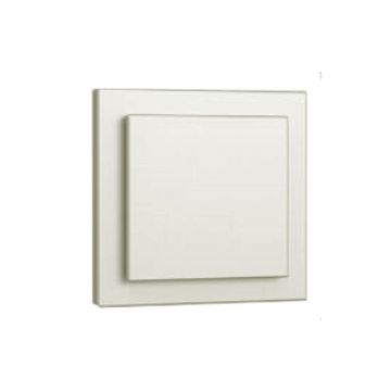 Emergency Coin Release 32mm with Swing Cover on Concealed Square Plate Polished Brass Lacquered