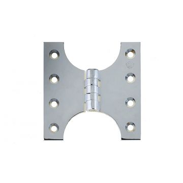 Parliament Hinge 102 x 102 mm Brass Contract Suite Polished Chrome Plate