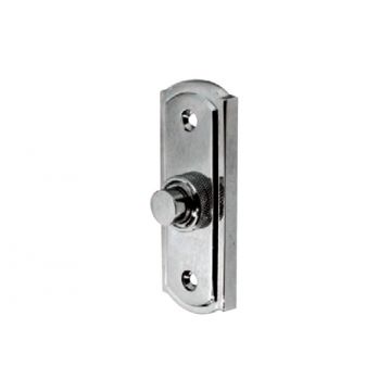 Stepped Bell Push  Polished Chrome Plate
