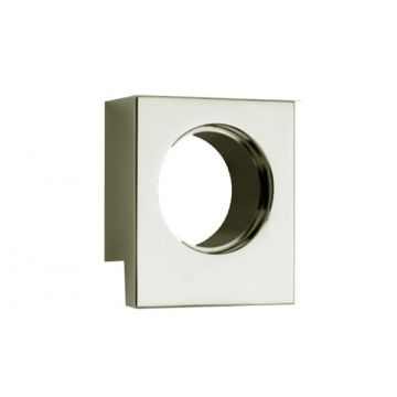 Cylinder Pull Cube Design Polished Brass Lacquered