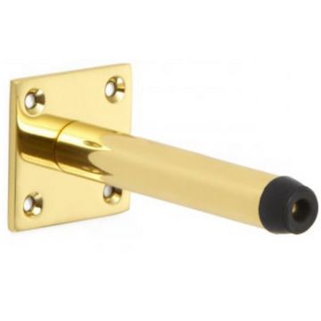 Projection Door Stop 152 mm  Polished Brass Unlacquered