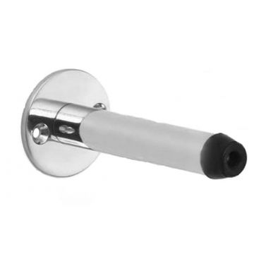 Projection Door Stop 102 mm Polished Chrome Plate