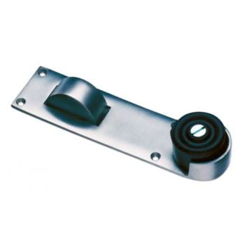Floor Door Stop and Holder Polished Chrome Plate