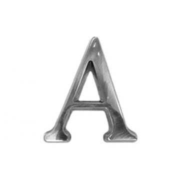 Pin Fix Letter 50 mm Polished Chrome Plate