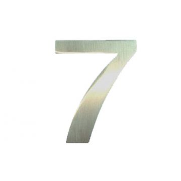 Door Number 7 Stainless Steel 76 mm Concealed Pin Fixing Polished Stainless Steel