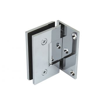 Wall to Glass Hinge 90 Degree with Plain Plate 
