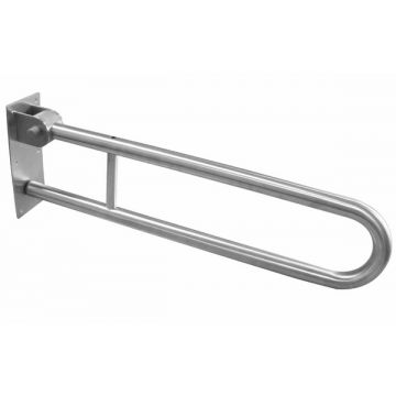 Stainless Steel Hinged Support Rail Satin Stainless Steel