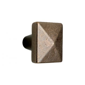 Square Cabinet Knob 30 mm Silicon Bronze Rust