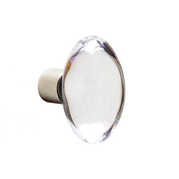 Oval Glass Caninet Knob 44 mm