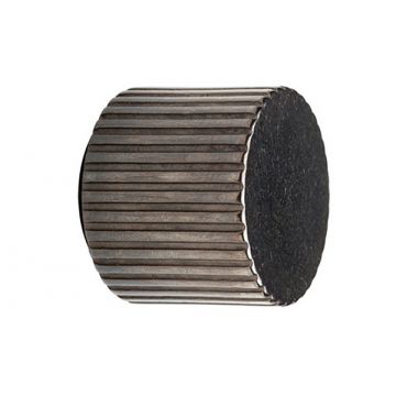 Flute Reveal Cabinet Knob 35 mm Silicon Bronze Brushed