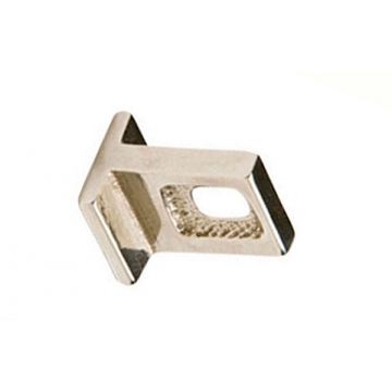 Square Tab Cabinet Pull 22 mm White Bronze Brushed