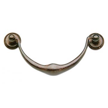 Drop Cabinet Pull 121 mm Silicon Bronze Rust
