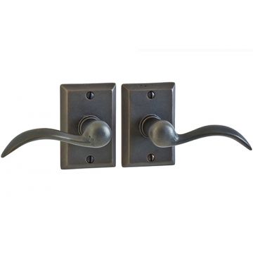 Rectangular Small Beaver Tail Lever Latch Silicon Bronze Brushed