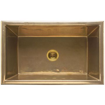 Alturas Apron Front Sink 787 x 508 mm Silicon Bronze Dark